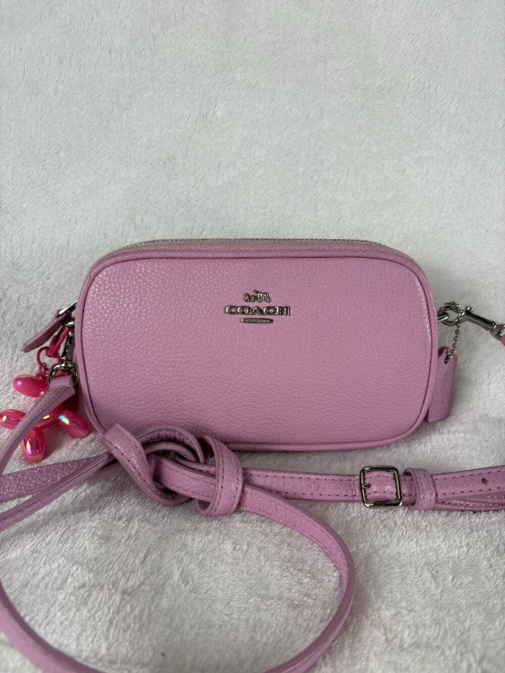 Coach Mini Jamie Camera Bag in Soft Pink Pebble Leather